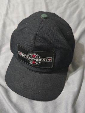 Vintage Independent Skateboards Trucker Hat Snapback Renyolds Wool Blend Grunge